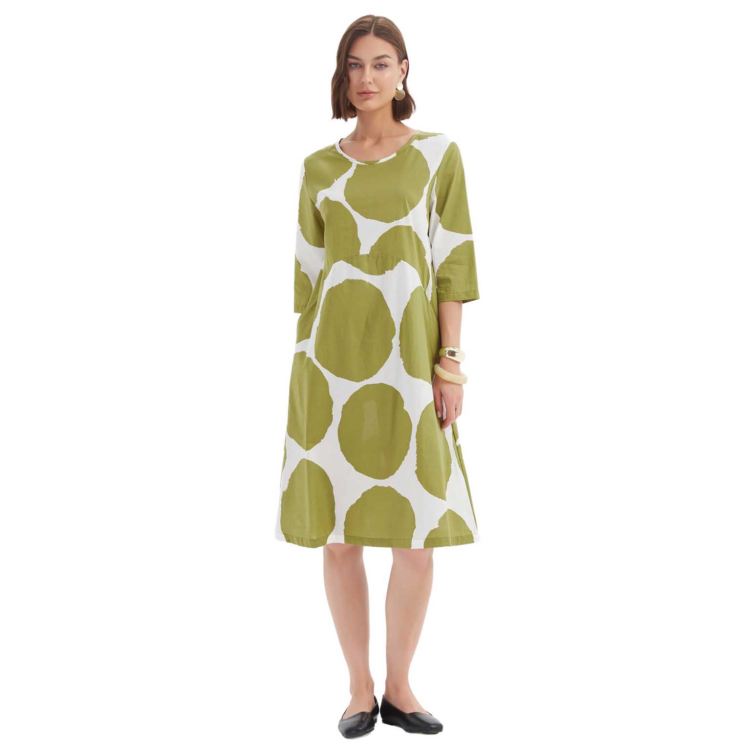 TIRELLI Curve Seam Poplin Dress